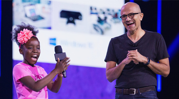 Microsoft CEO on social event